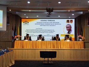 Sidang Terbuka Dr. Mochammad Abduh Hamzah PDIE Konsentrasi Manajemen (SDM) Universitas Trisakti